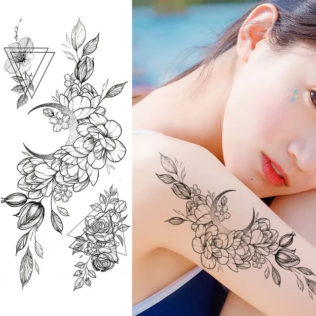 Beautiful color temporary tattoo DMZ016