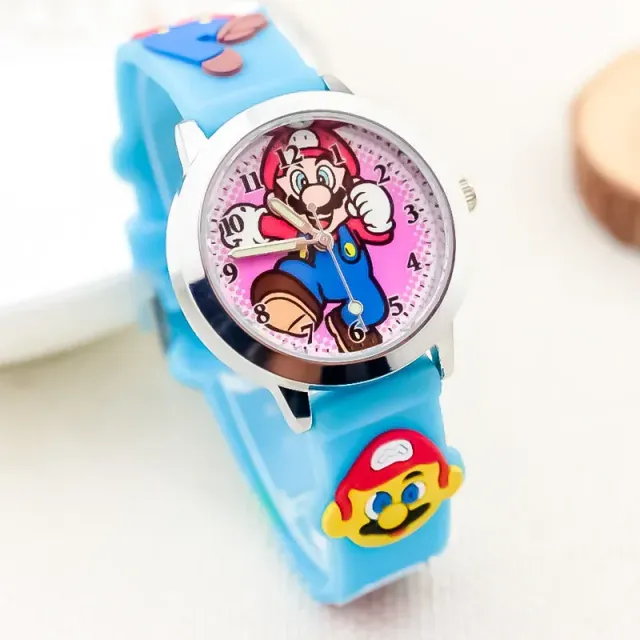 Detské analógové hodinky s motívom Super Mario Bros.