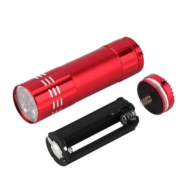 Pocket LED flashlight with UV detector