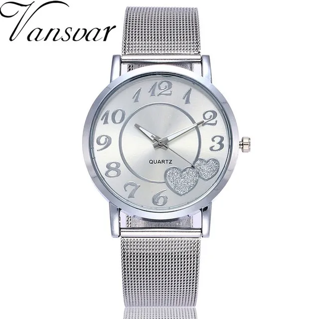 Damski zegarek casual silver