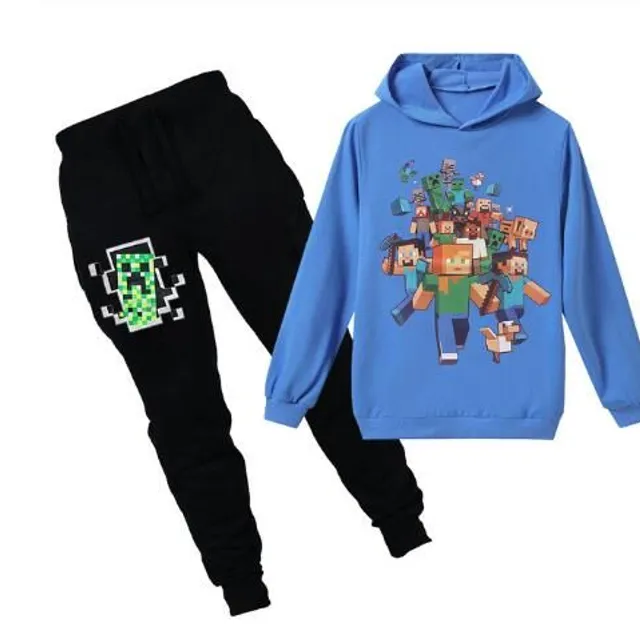 Lightweight Minecraft tracksuit for children