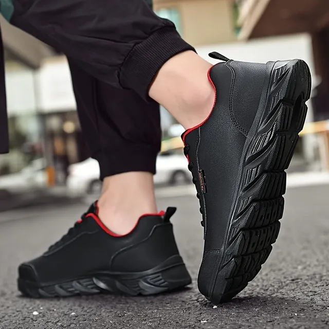 Men's all-round sneakers with soft sole, comfortable anti-slip lace boots for leisure