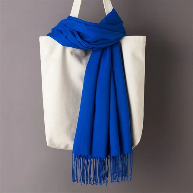 Women's monochrome cashmere scarf