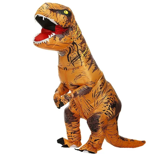 Nafukovacia T-Rex kosť pre zrelú žltú Max. hneda