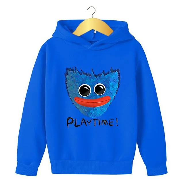 Children's fashion hoodie with hood and Poppy Play Time Huggy Wuggy