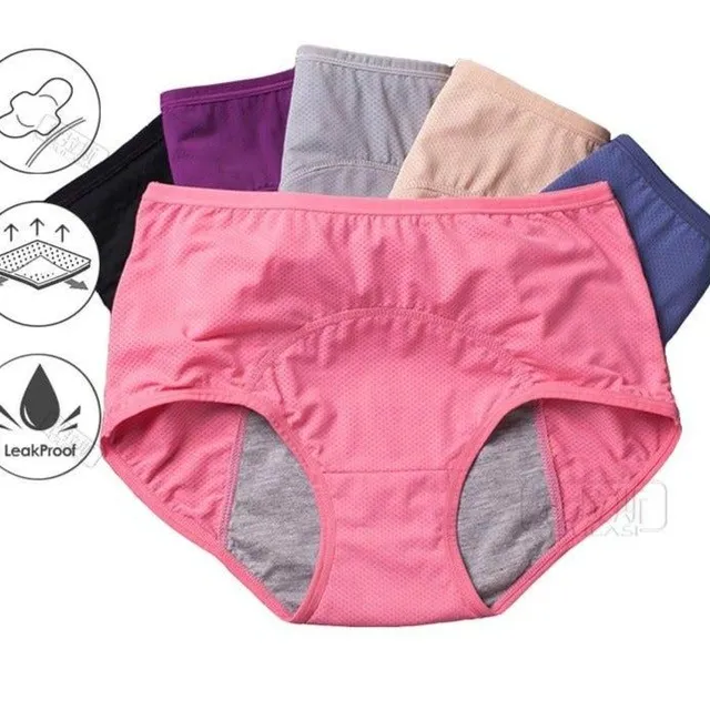 Zestaw majtek menstruacyjnych z wysoką talią 3 szt. - więcej kolor