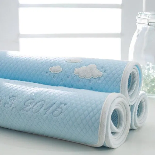 Child Mattress Protector with Clouds