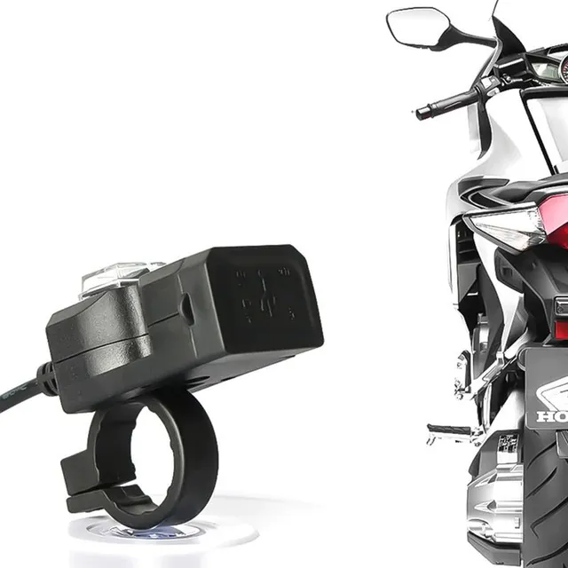 Dual USB charger for motorcycles A1852