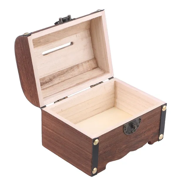Cash box / Cash box wooden chest