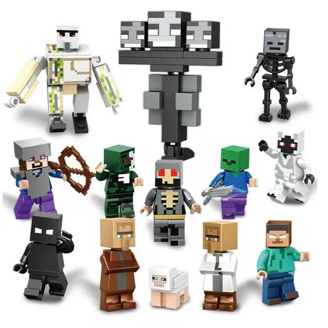 Set of 13 Minecraft figures
