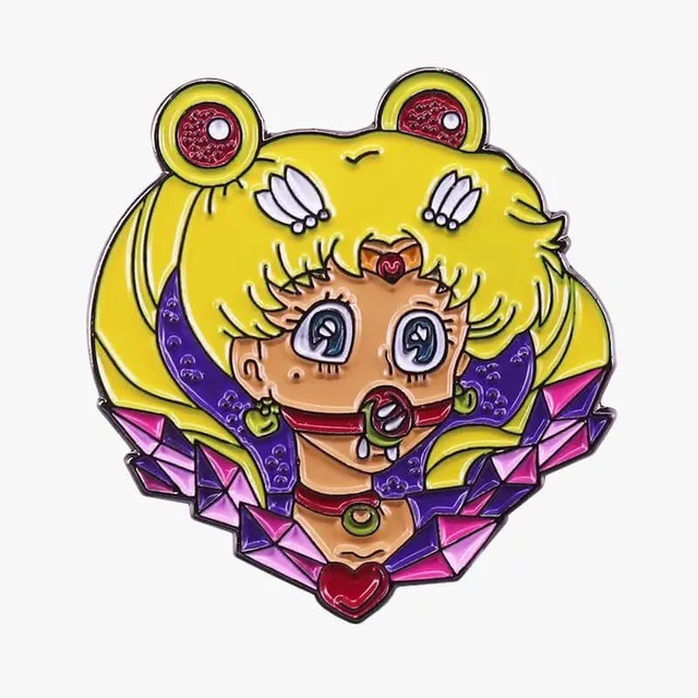 Viazaná smaltovaná spona Sailor Moon