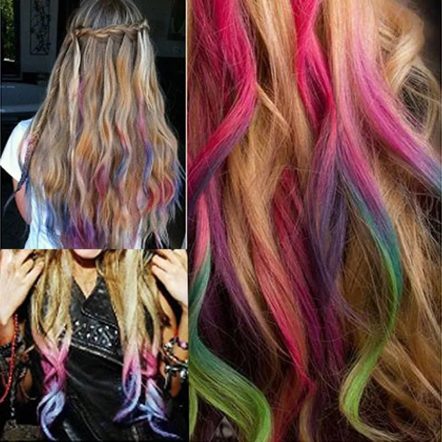 Coloured hair chalks