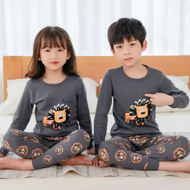 Children's pajamas with long sleeves for boys and girls