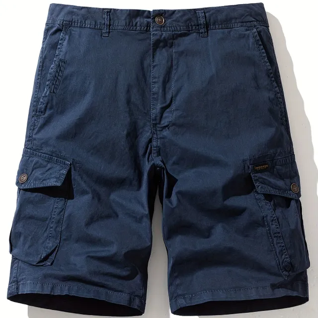 Men's Cotton Cargo Shorts Plus Size - Vintage Style