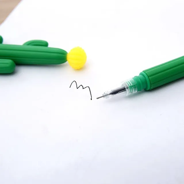 Set of design pens with skinny tip in cactus design 3 pieces Ferdinand