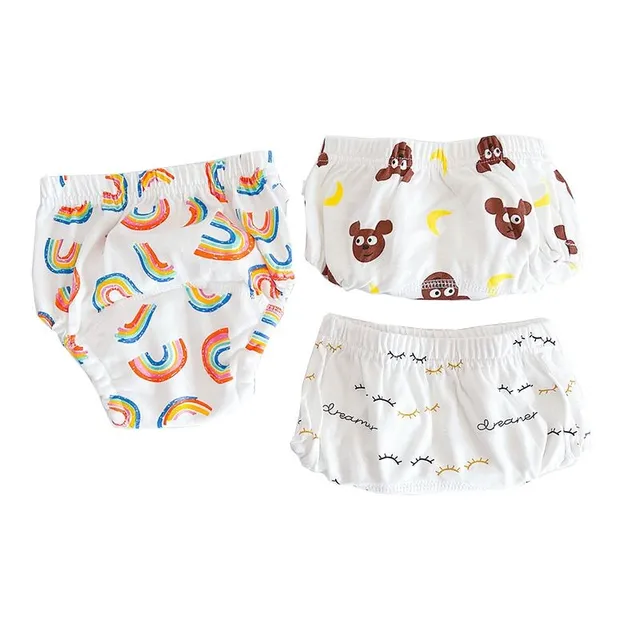 Children's training panties in set of 3 - various motifs