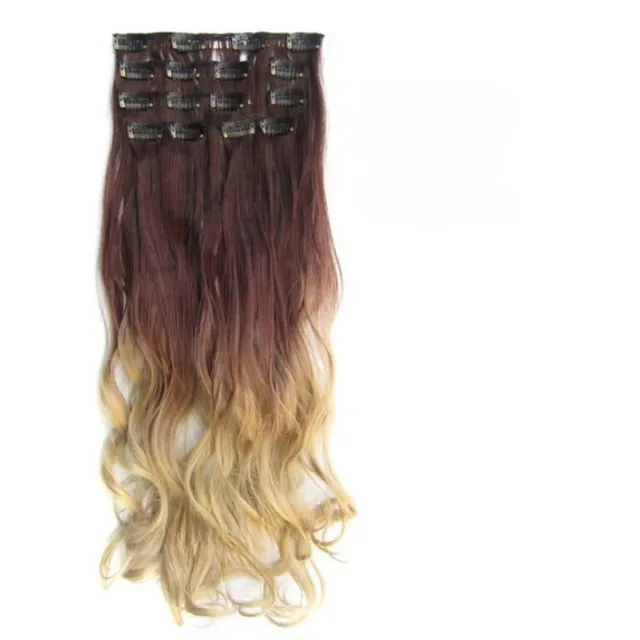 Clip in set STANDARD wavy - shade ombré