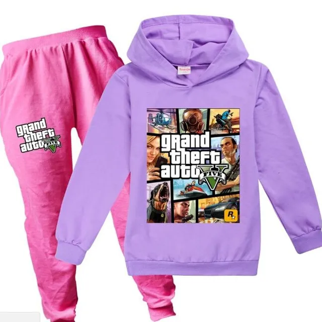 Children's training suits cool with GTA 5 prints color at picture 22 3 - 4 roky