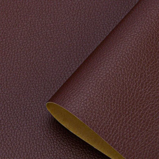 Self-adhesive leatherette patch for light repair of furniture in various colors