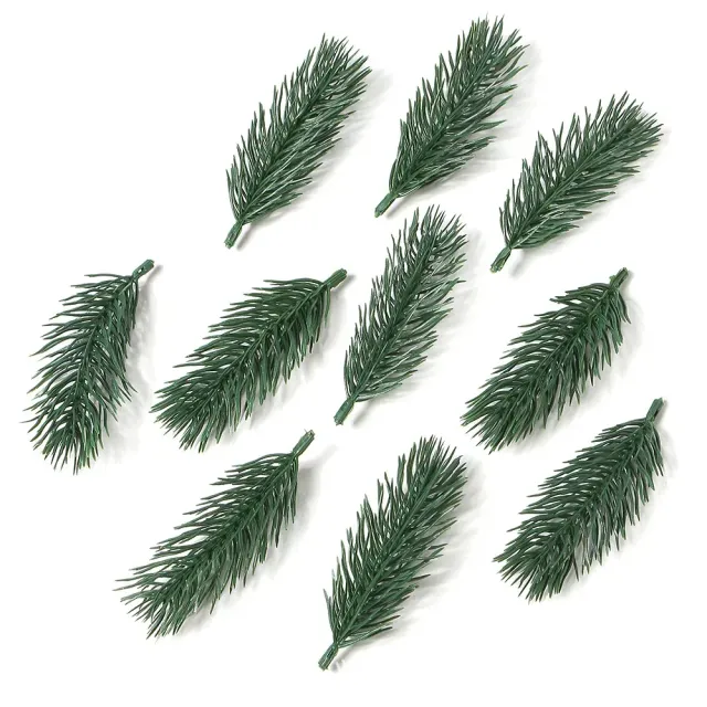 Umělé jehličky borovice na vánoční výzdobu domova - 6, 8 či 10 cm