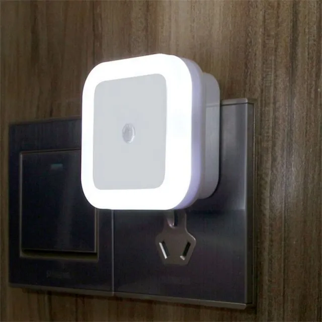 Nightlight into a square-shaped socket