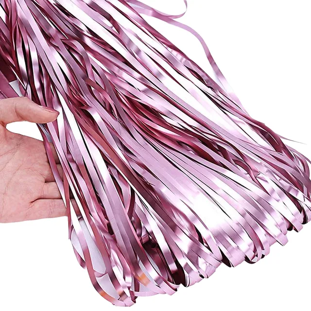 Party curtain with fringes matte 2.5 x 1 m