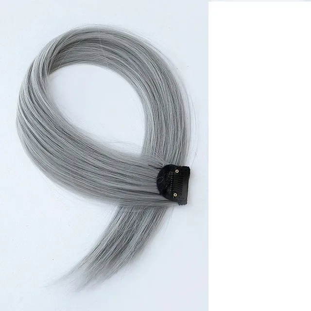 Colored artificial hair extensions soft to the hair creating a trendy look Alinafe