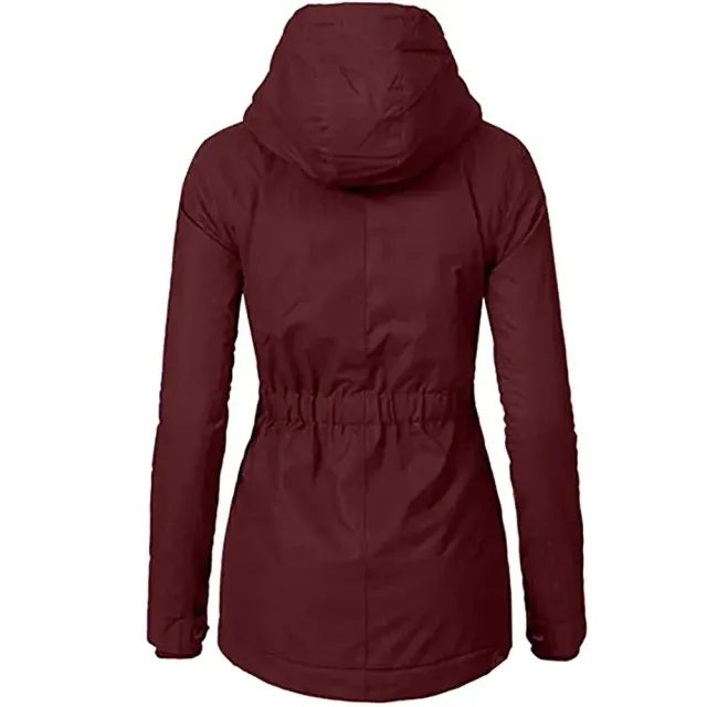 Women's heated park with hoods and pockets