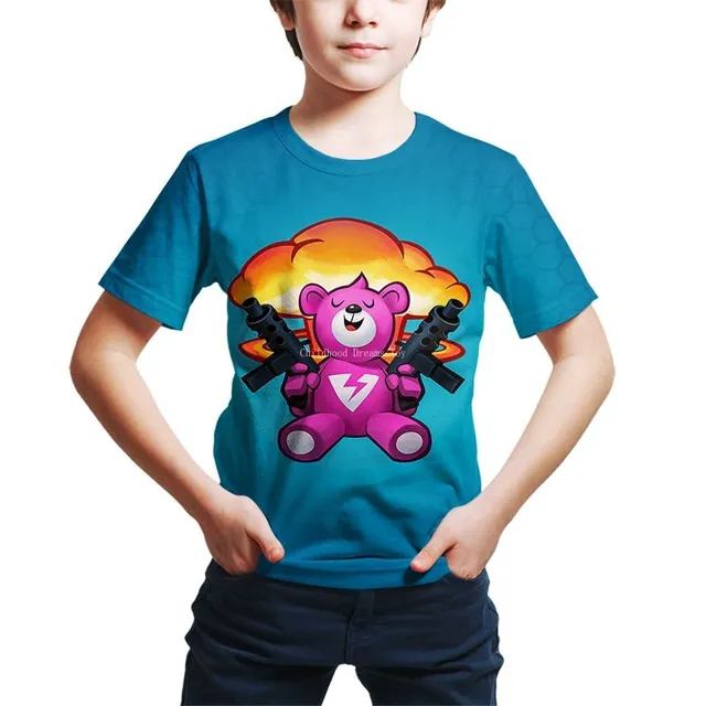 Men's T-shirt with stylish Fortnite printing