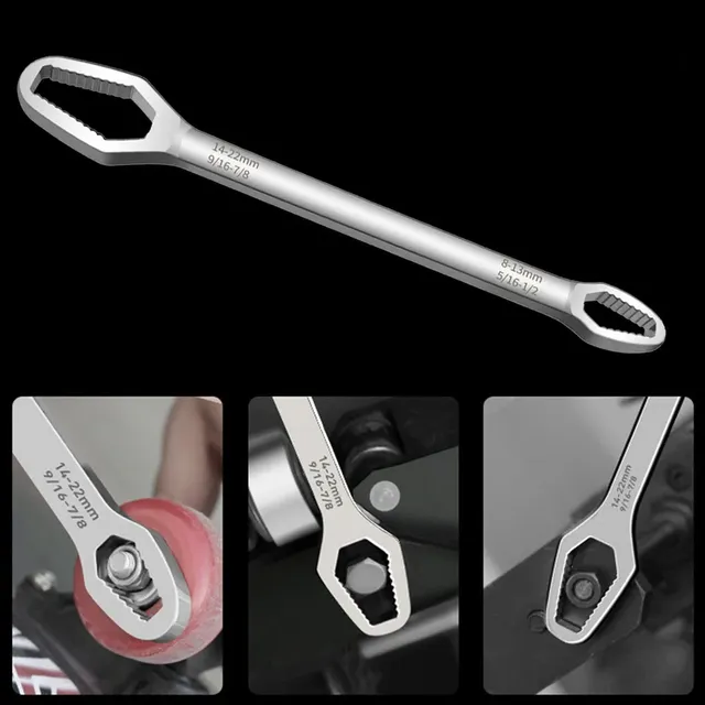 Universal Torx wrench with adjustable automatic tightening 3-17 mm and 8-22 mm