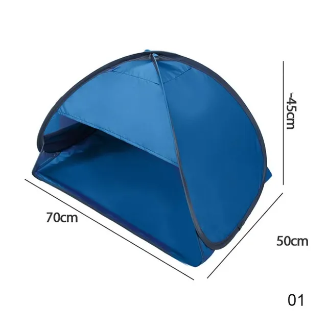 1ks Prenosný plážový stan Stanová poduška Malý skladací slnečný prístrešok Osobný stan Slnečný tieň Mini Beach Umbrella Tent Sun Shelter