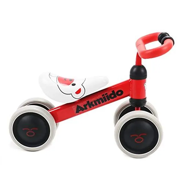 Baby Balancing Bicycle Toddler Walker Bike 4 Wheel Age 1-3 RED