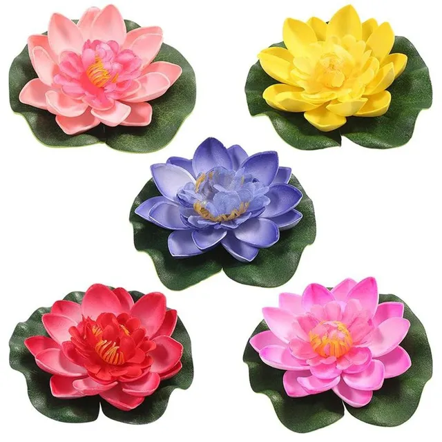 Artificial water lily flower 5 pcs H984