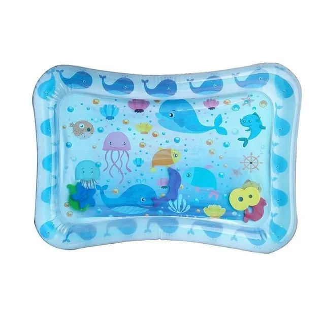 Tapis de bain gonflable pour enfants avec motifs marins