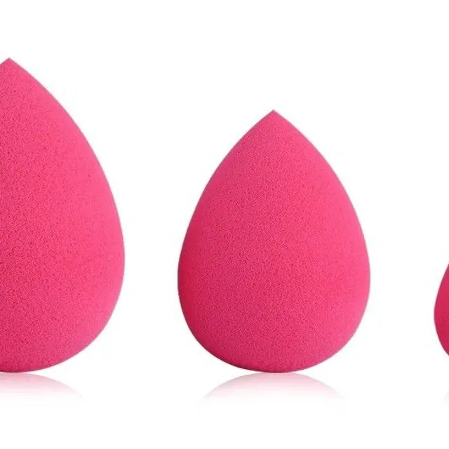 Set of cosmetic mushrooms for make-up - 3 pcs