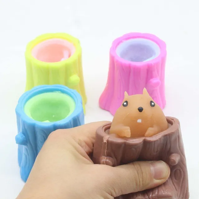 Anti-stress cat toy in the shape of an animal - various variants
