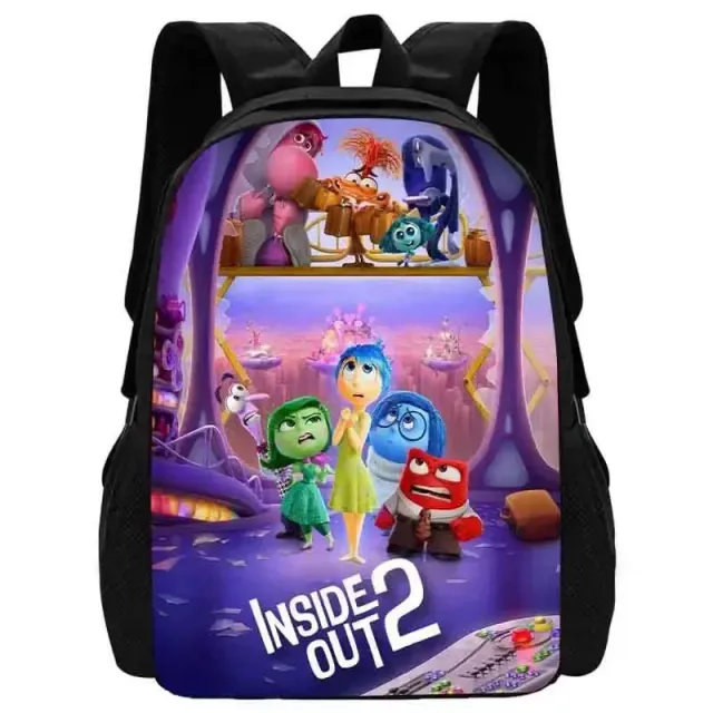 Stylish school backpack with small front pocket in motifs characters from a fairy tale In the head 2 - Inside Out 2