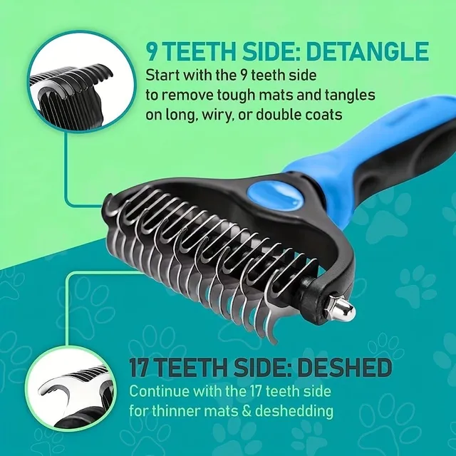 Stainless steel brush comb for pets