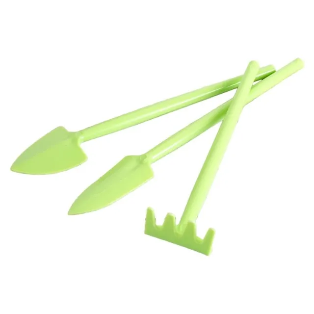 Funny mini set of colourful gardening tools for caring for houseplants Elrond