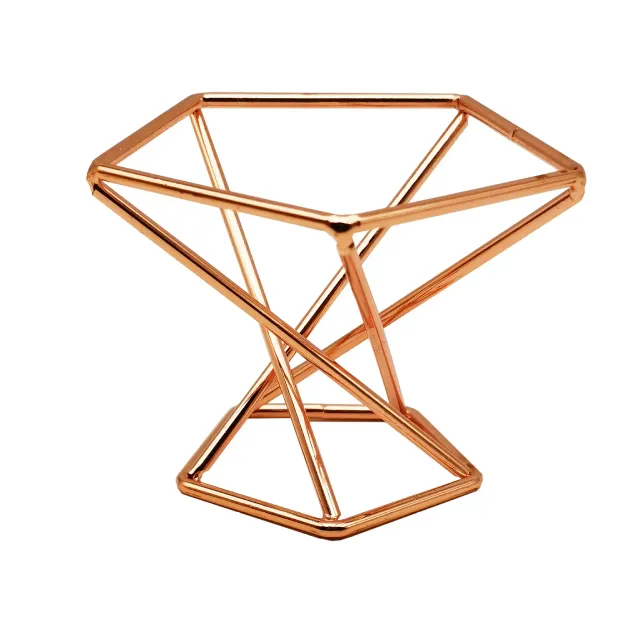 Luxury metal sponge stand for makeup - more color variants, geometric shape