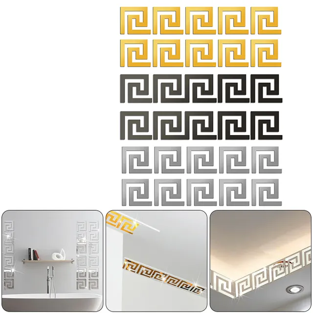 Self-adhesive mirror spirals - 10 pcs