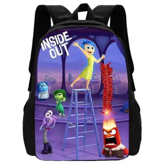 Stylish school backpack with small front pocket in motifs characters from a fairy tale In the head 2 - Inside Out 2