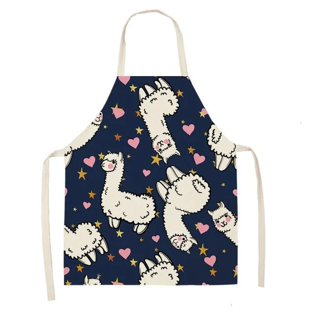 Cute apron for kitchen with Lama Kerri
