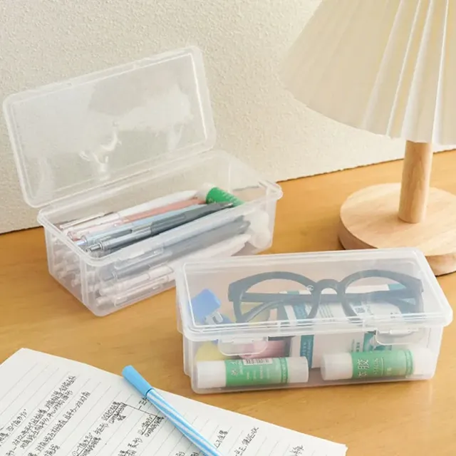 Transparent pencil box made of PP material for school supplies