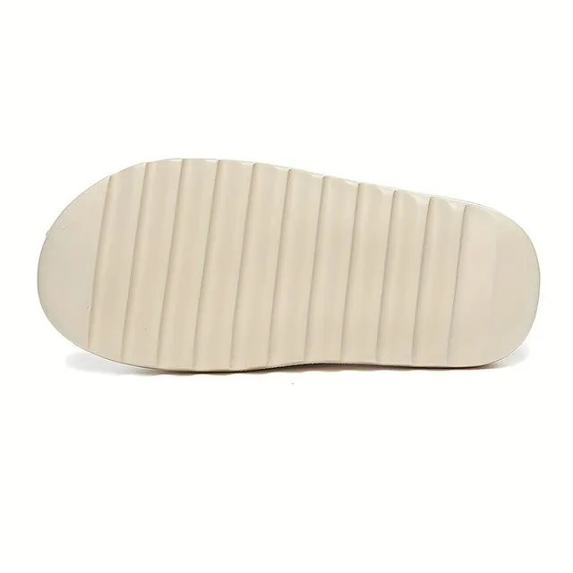 Men's EVA foam slippers, comfortable at home and outside, with anti-slip sole and open tip