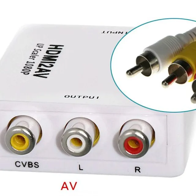 Convertor HDMI la AV - 2 culori