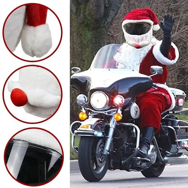 Czapka motocyklowa/pokrowiec na kask - Santa