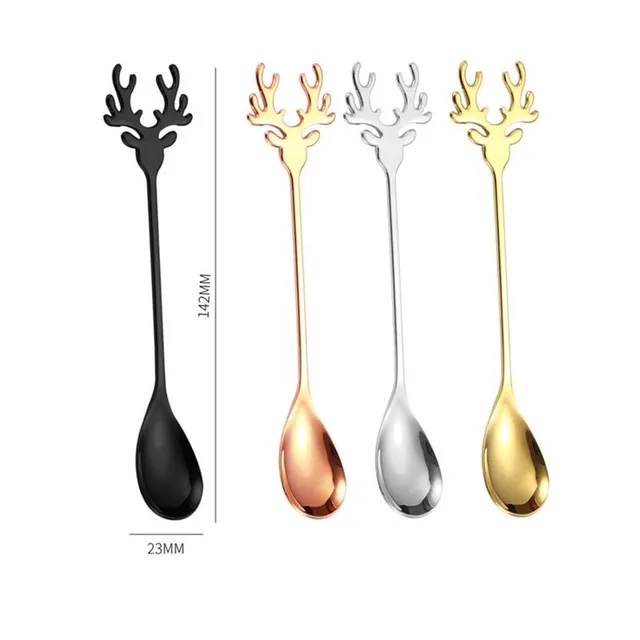 Beautiful modern Christmas teaspoons - different kinds