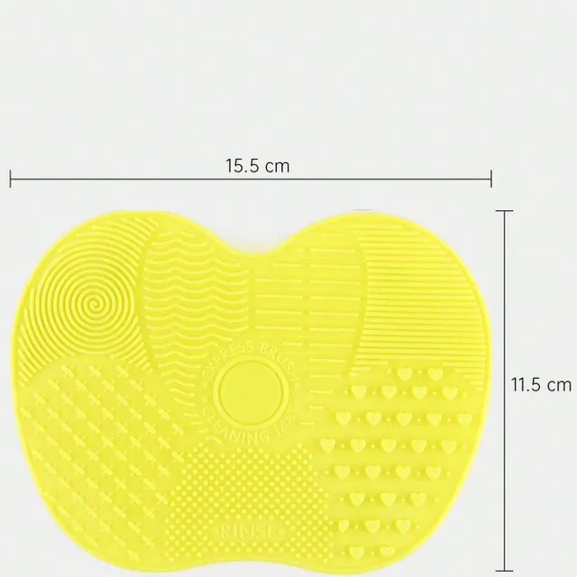 Silikonová jednobarevná podložka na čištění make-upových štětců