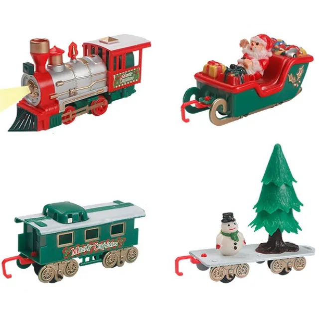 Christmas train with track